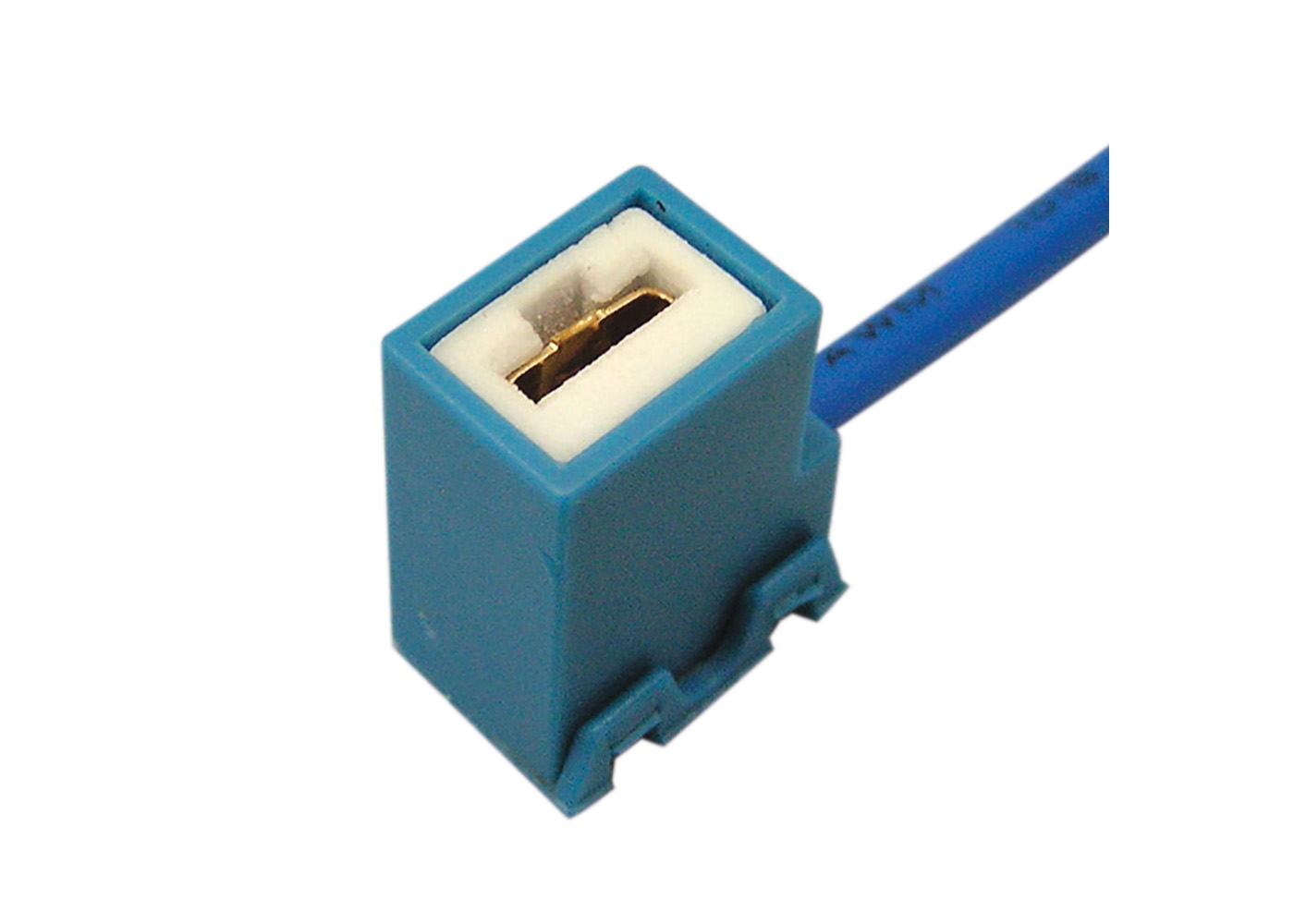 RBH002 H1 H3 Ceramic Bulb Holder angled cable exit